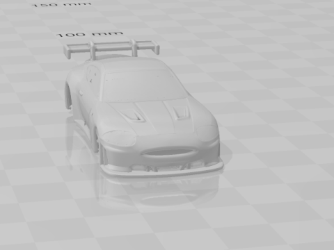 Jaguar gt race car closed 3D 打印模型