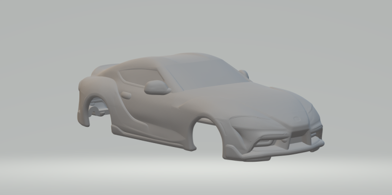 Toyota supra closed 3D Print Model .c4d .max .obj .3ds .fbx .stl .blend 