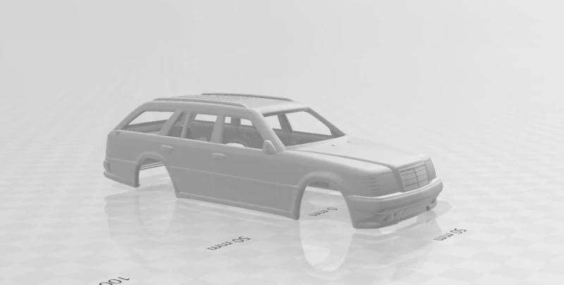 Mercedes benz e wagon 3D Print Model .c4d .max .obj .3ds .fbx .stl .blend 
