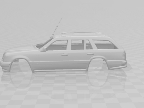 Mercedes benz e wagon 3D 프린트 모델