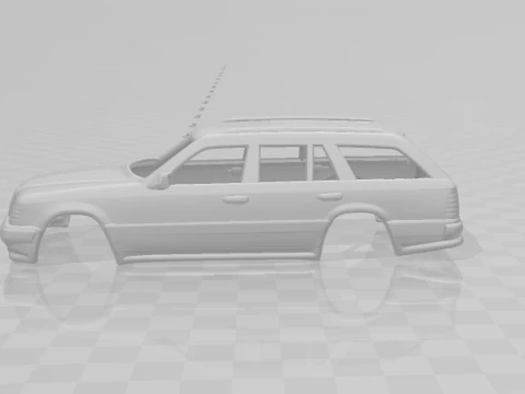 Mercedes benz e wagon 3D Print Model