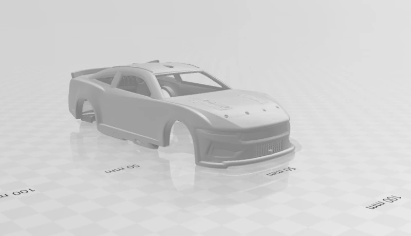 Mustang dark horse nascar 3D Print Model .c4d .max .obj .3ds .fbx .stl .blend 