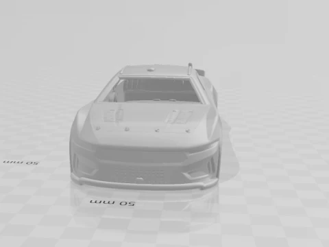 Mustang dark horse nascar 3D Print Model