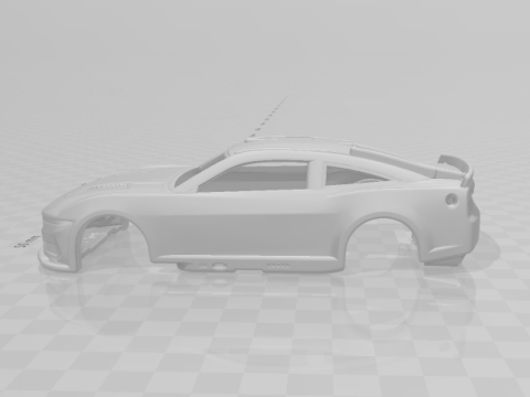 Mustang dark horse nascar 3D printmodel