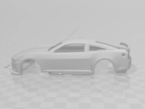 Mustang dark horse nascar 3D Print Model