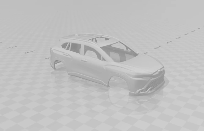 Toyota corolla cross 2024 3D Print Model .c4d .max .obj .3ds .fbx .stl .blend 
