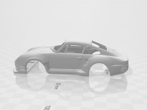 Porsche 959 Modelo de Impressão 3D