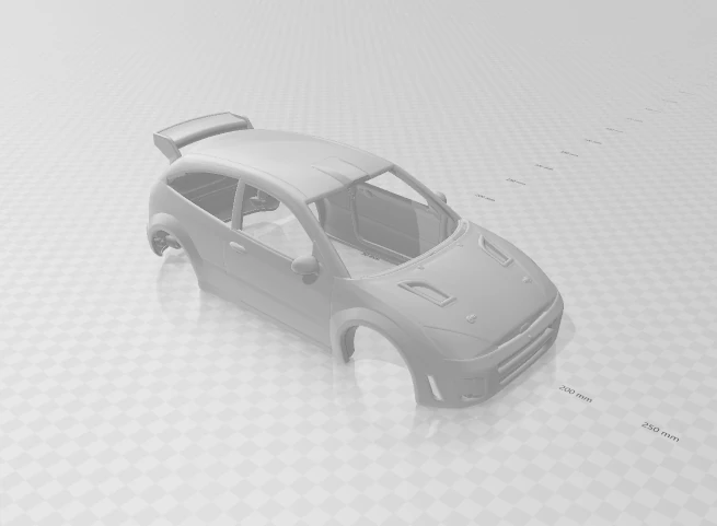 Focus rally car 3D Print Model .c4d .max .obj .3ds .fbx .stl .blend