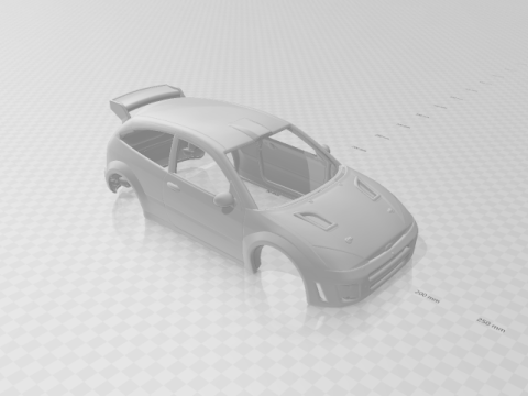 Focus rally car 3D Print Model