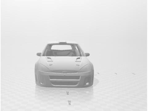 Focus rally car 3D Print Model
