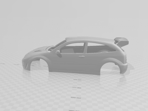Focus rally car 3D Print Model
