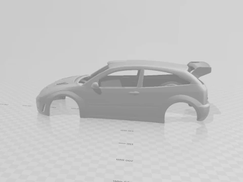 Focus rally car 3D Print Model