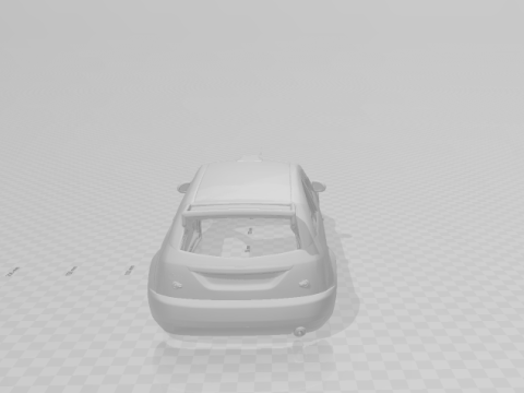 Focus rally car 3D Print Model