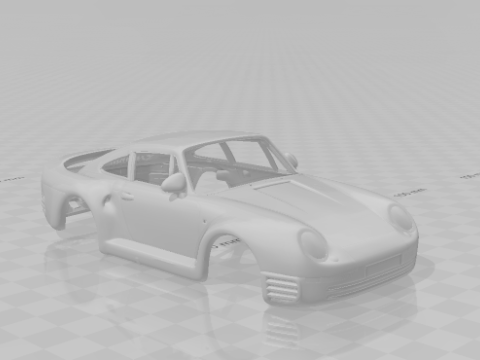 Porsche 959 3D-printmodel