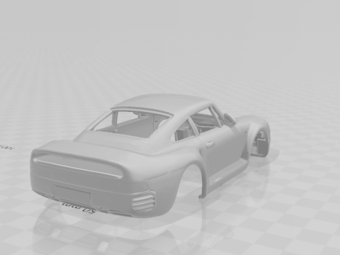 Porsche 959 3D Print Model