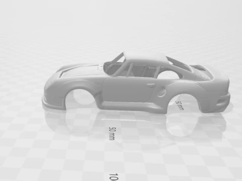 Porsche 959 custom 3D Print Model
