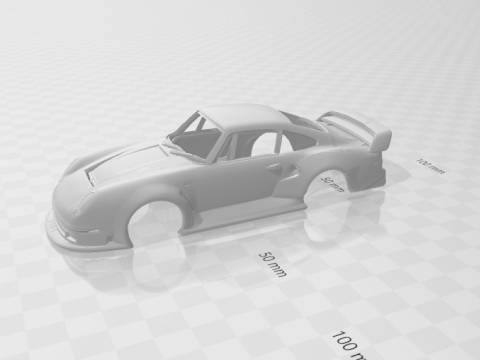 Porsche 959 custom Model Cetak 3D