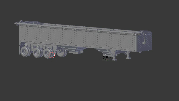 Wilson 3 axle trailer 3D Print Model .c4d .max .obj .3ds .fbx .stl .blend 
