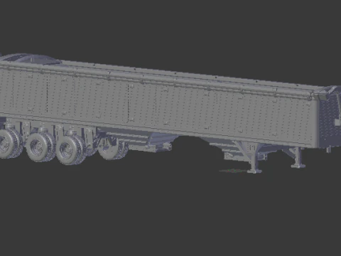 Wilson 3 axle trailer 3D Print Model