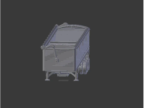 Wilson 3 axle trailer 3D Print Model