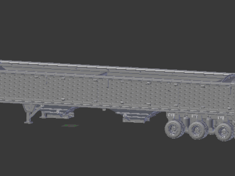 Wilson 3 axle trailer 3D-printmodel