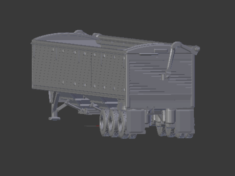 Wilson 3 axle trailer 3D-printmodel