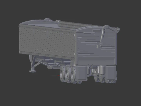 Wilson 3 axle trailer 3D Print Model