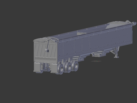 Wilson 3 axle trailer 3D-printmodel