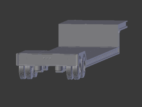 Trailer flatbed 3D Baskı Modeli