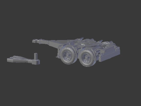 Dolly truck single tires 3D Print Model