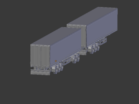 Trailer box double euro 3D Baskı Modeli