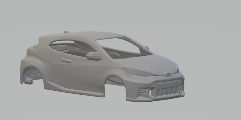 Toyota gr yaris 3Dプリントモデル .c4d .max .obj .3ds .fbx .stl .blend