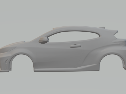 Toyota gr yaris 3Dプリントモデル
