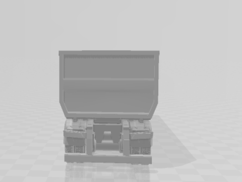 Dumper trailer double brazil Modello di stampa 3D