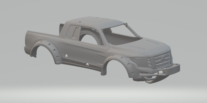 Nissan titan baja Modelo de impresión 3D .c4d .max .obj .3ds .fbx .stl .blend