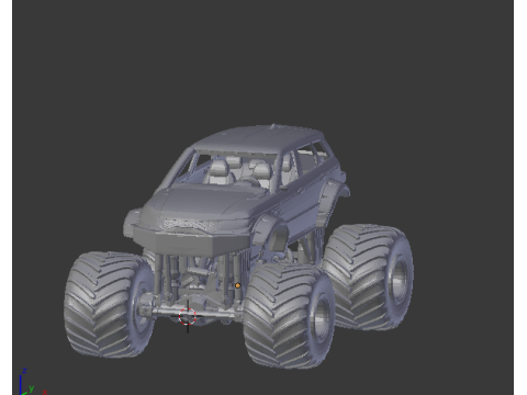 Land rover custom 3D Baskı Modeli