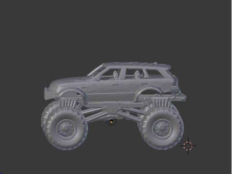 Land rover custom 3D Baskı Modeli
