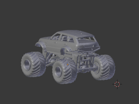 Land rover custom 3D Baskı Modeli