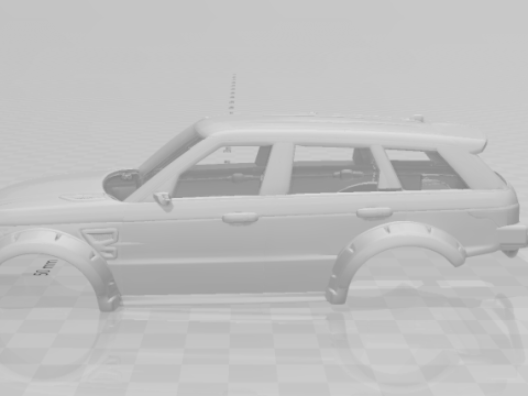 Land rover custom 3D 프린트 모델