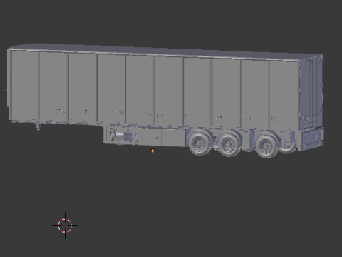 Refrigerated trailer europe 3D Принт Модель