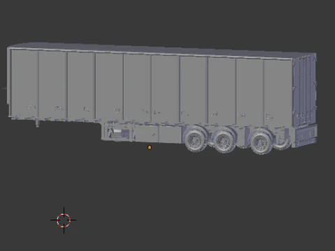 Refrigerated trailer europe 3D Print Model