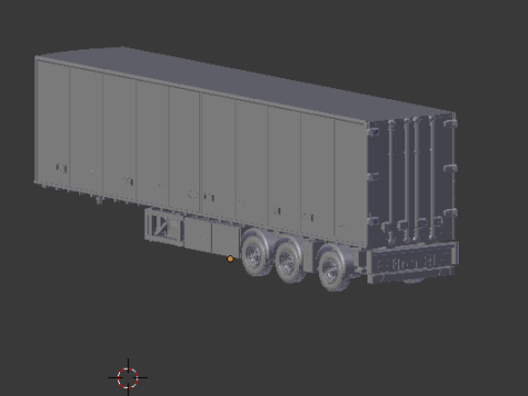 Refrigerated trailer europe 3D Принт Модель