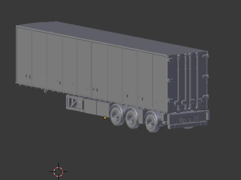 Refrigerated trailer europe 3D Print Model