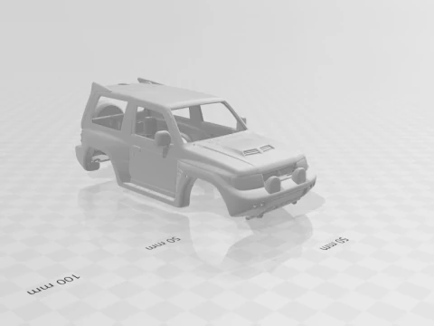 mitsubishi pajero rally Modelo de impresión 3D
