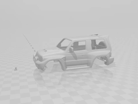 Mitsubishi pajero rally 3D Print Model