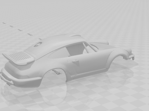 Porsche 911 rally Modello di stampa 3D