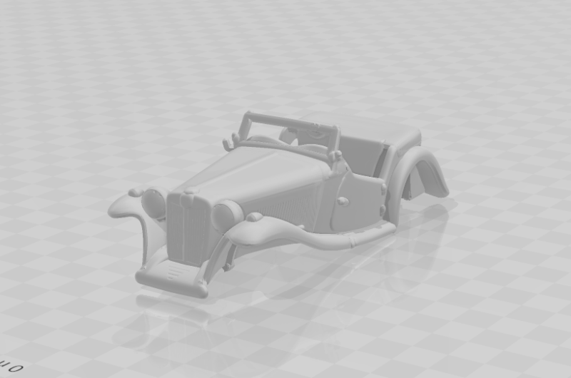 Mg midget 3Dプリントモデル .c4d .max .obj .3ds .fbx .stl .blend