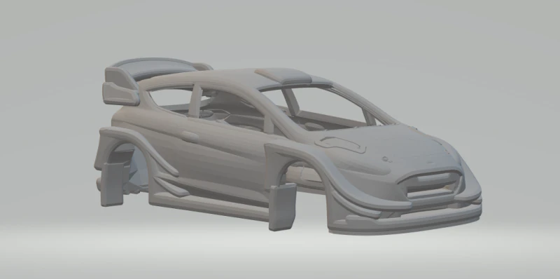 Fiesta rally 3D Print Model .c4d .max .obj .3ds .fbx .stl .blend