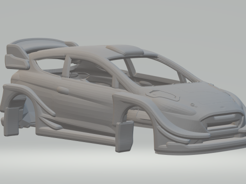 Fiesta rally 3D 프린트 모델