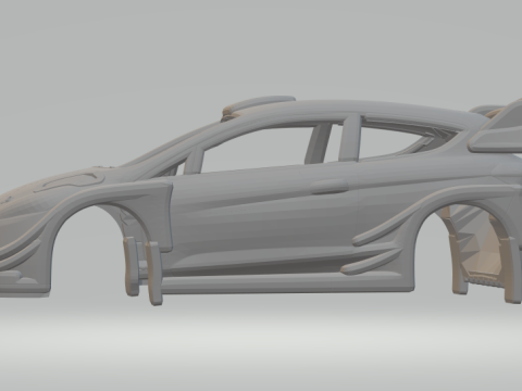 Fiesta rally Modello di stampa 3D